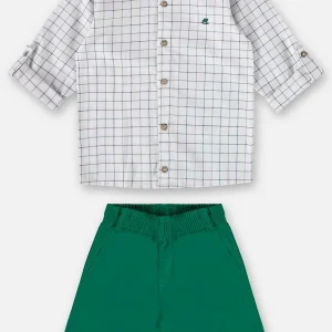UP BABY NIÑO CONJ DE SHORT WHITE