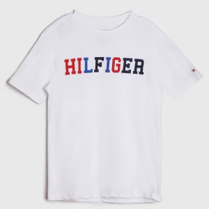 TOMMY HILFIGER NIÑO TSHIRT 3 COLOR HILFIGER GRAPHIC FRESH WHITE